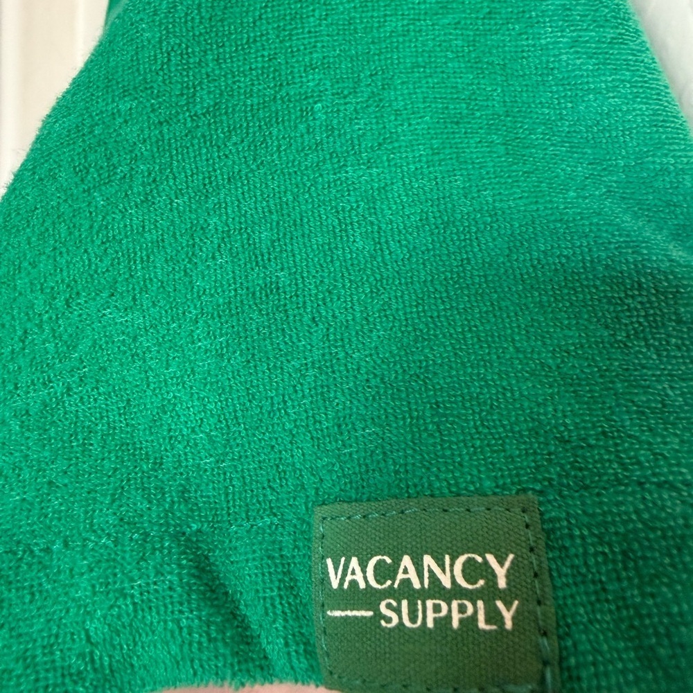 VACANCY SUPPLY Green Terry Cloth Shirt Dress - Women's Casual Polo Style - 4 - Picture 7 of 7